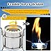 Famgee Portable Outdoor Mini Stainless Steel Ultralight Liquid Alcohol Stove Burner furnace with Rack Support Stand for Backpacking Picnic Hiking Camping Survival
