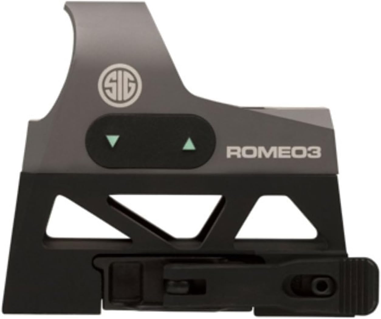 Sig Sauer ROMEO3 1X25mm Tactical Hunting Shooting Durable Compact Waterproof Fogproof Illuminated 3 MOA Red Dot Reticle Gun Reflex Sight | Picatinny Low & QD1.41 Riser Mount Included