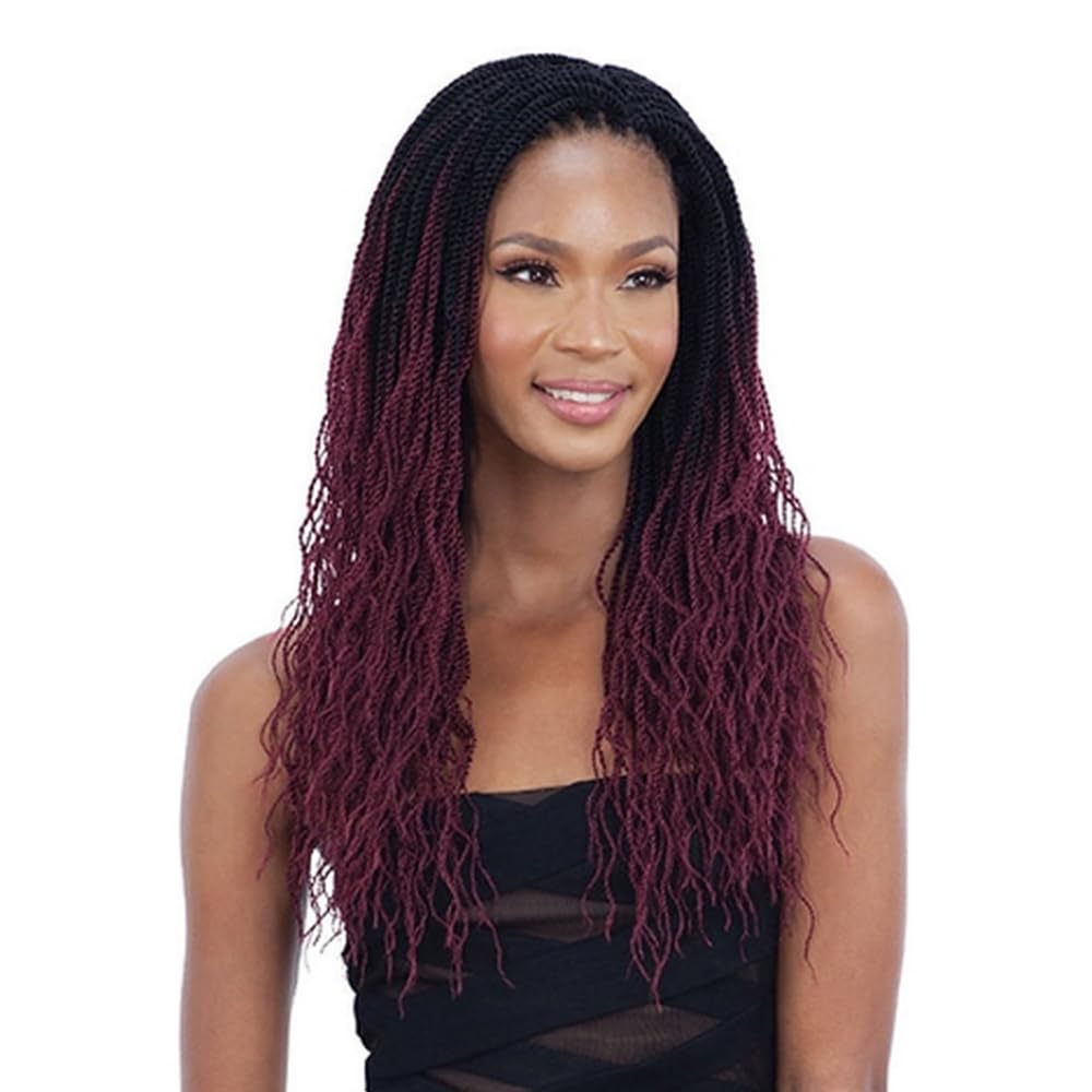 Mayde beauty Crochet hair - 3X FEATHERY TWISTS 16" (1B - Off Black)