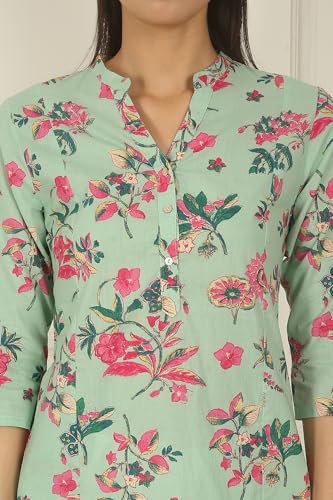 Image of W for Woman Swiss Dot Textured Cotton Straight Kurta