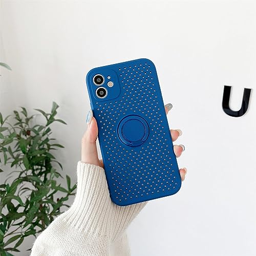 Coque de refroidissement pour iPhone 12 Pro Max avec anneau de support en silicone