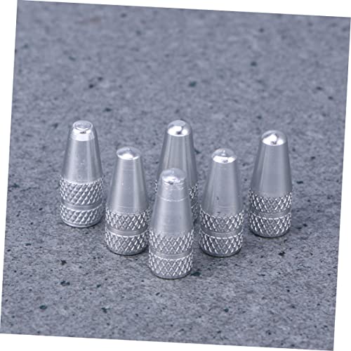 Cubiertas de válvula de aluminio BESPORTBLE 6 piezas miniatura 7