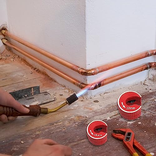 Pipe Cutter 15mm and 22mm, Copper Pipe Cutter, Copper Pipe Slice Tube Cutter, Pipe Slice Copper Pipe, Pipe Cutter Set Plumbing Pipe Cutter for Cutting Copper, Brass, Titanium, Plastic 6 Pipe Cutter 15mm and 22mm, Copper Pipe Cutter, Copper Pipe Slice Tube Cutter, Pipe Slice Copper Pipe, Pipe Cutter Set Plumbing Pipe Cutter for Cutting Copper, Brass, Titanium, Plastic - Image 6