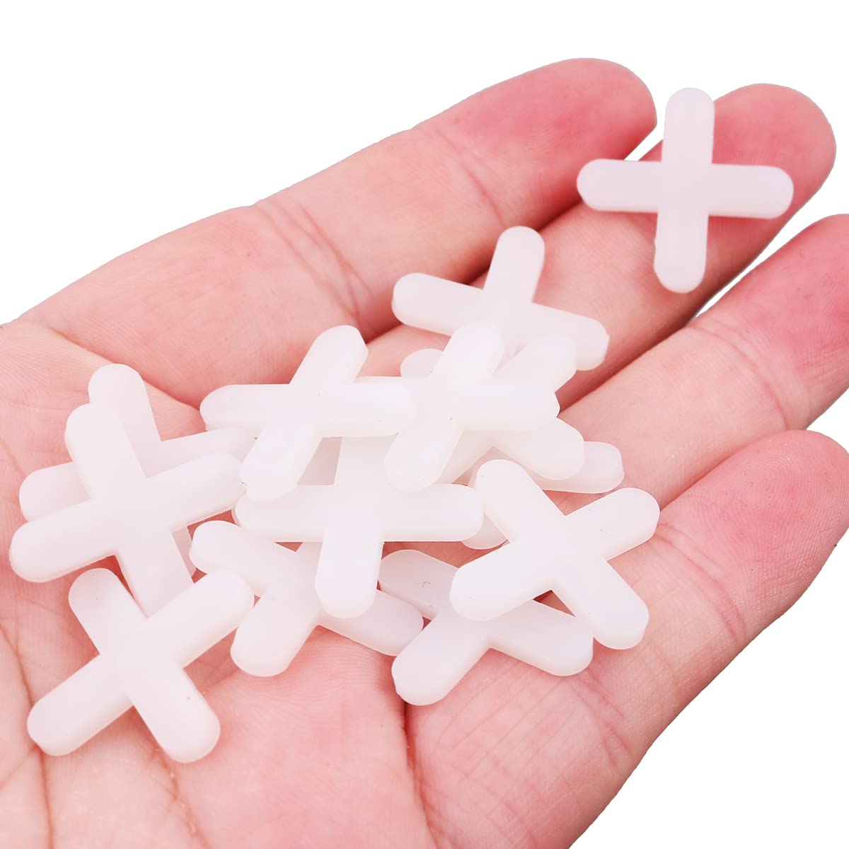 Pack of 1200 NUZAMAS Tile Spacers 5.0mm Slab Spacers Plastic Cross Shaped,for Accurate Tile Positioning DIY Paving Tiling Garden Slabs Wall Tiler - Image 2