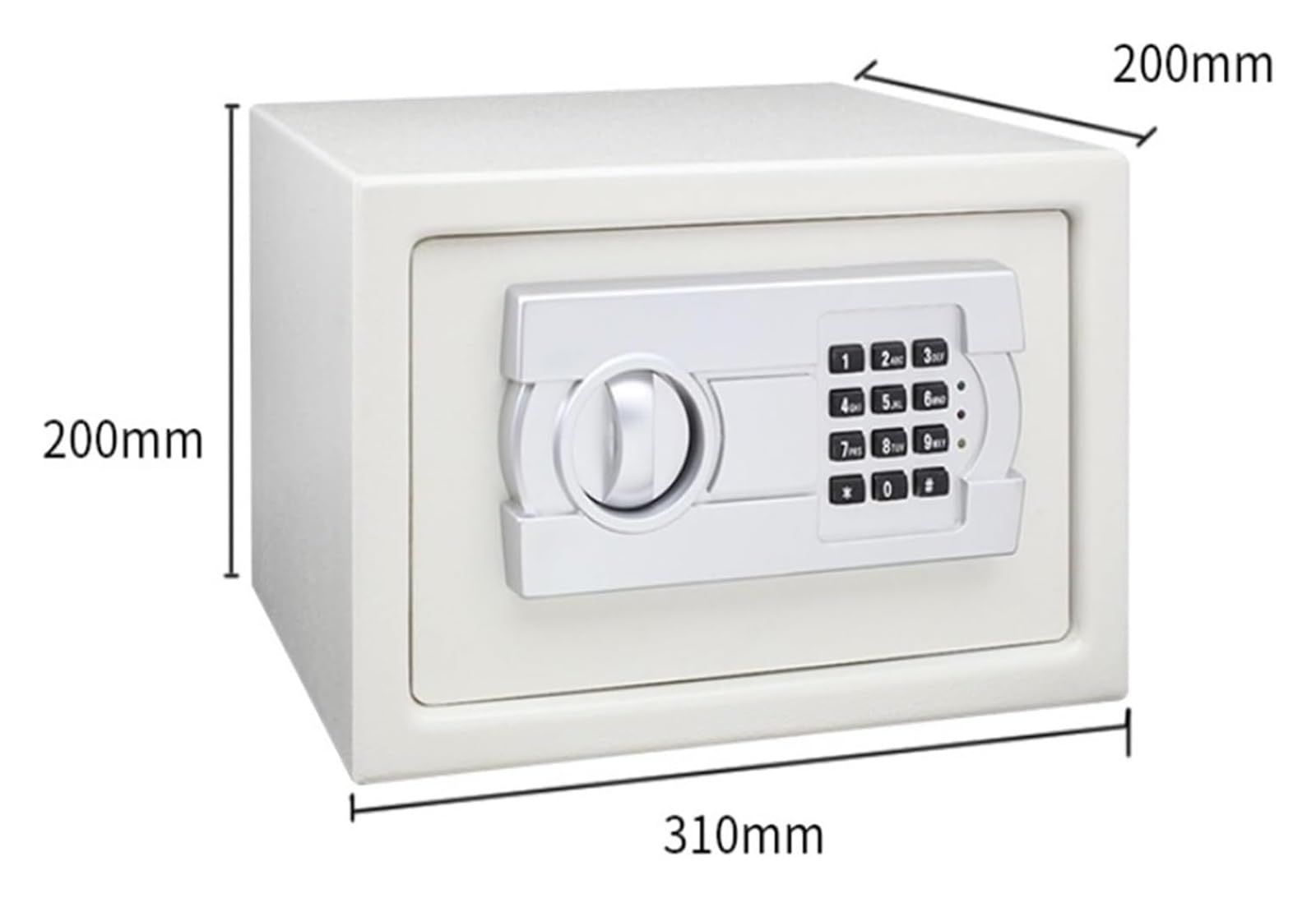 Cassaforte a mobile, Casseforti a gabinetto Cassaforte digitale di sicurezza a for piccole case(Nero)