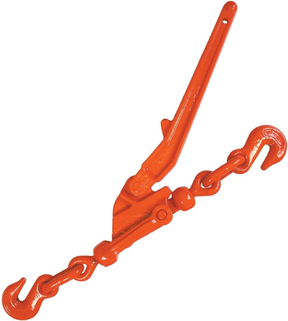 VULCAN Load Binder - Safety Release Lever-Style - for 5/16 Inch or 3/8 Inch Grade 70 Chain - 6,600 Pound Safe Working Load