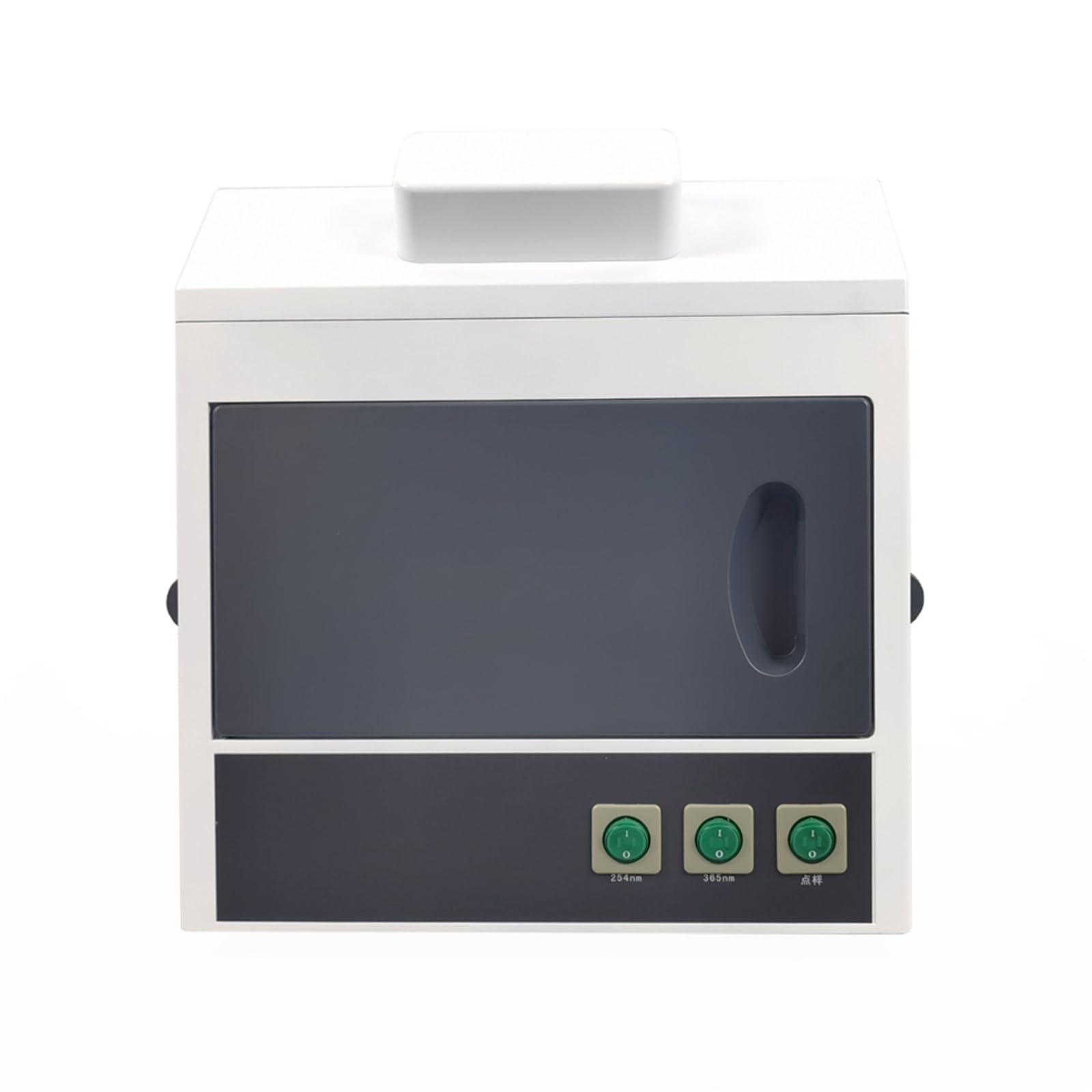 EQCOTWEA Dark Box Ultraviolet Analyzer Desktop Ultraviolet Analysis Tester Black Box UV Analyzer Fluorescence Detector Quartz Glass UV Lamp Wavelength with 253.7NM and 365NM for Lab 60Hz 110V