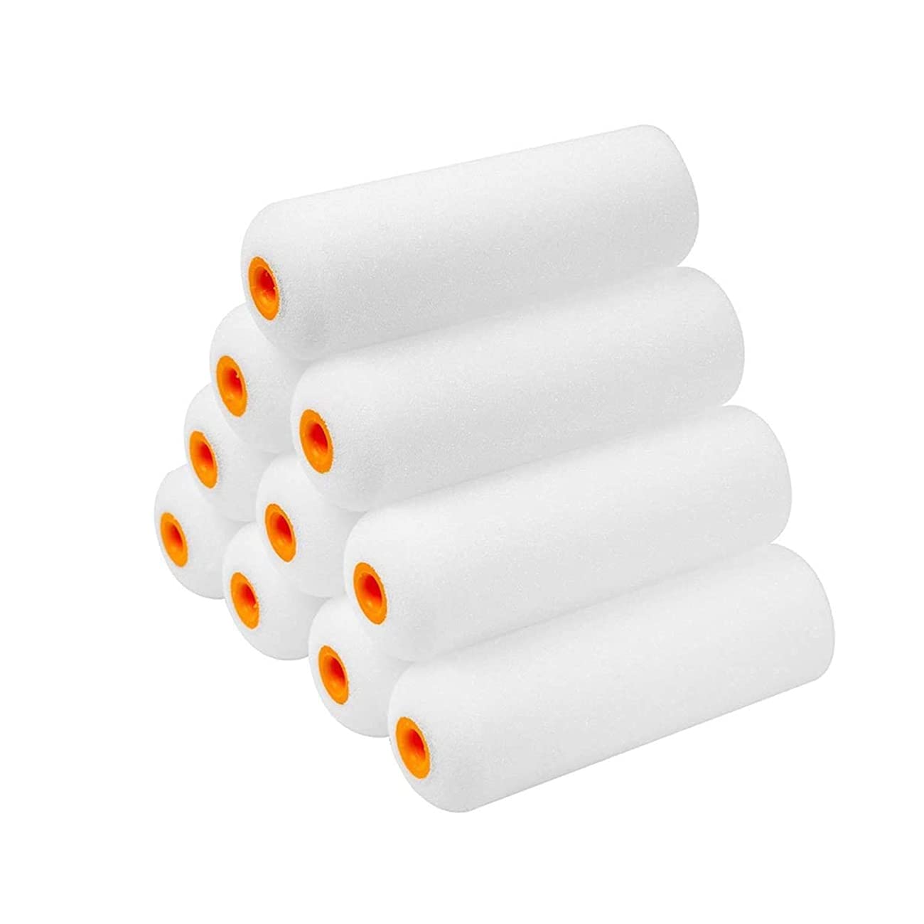 Winsome Mini Paint Roller Sleeve – 4 Inch(100Mm) Small Painting Roller For Emulsion Paint And Gloss Paints With High Density Foam Roller | Pack Of 10
