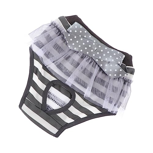 POPETPOP Delicate Portable Puppy Diaper Breathable Doggie Diaper Washable Comfortable Design for Female Dogs During Menstruation