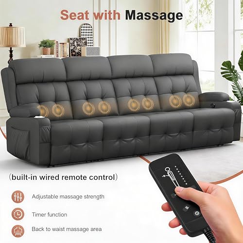 Furgatti Reclining Loveseat with Massage