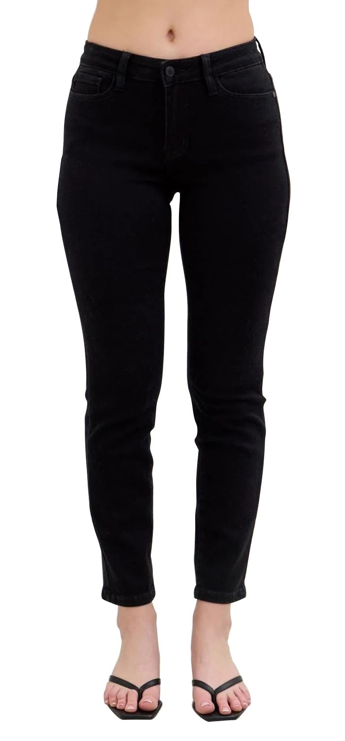 Women's Mid Rise Basic Slim Fit Jeans