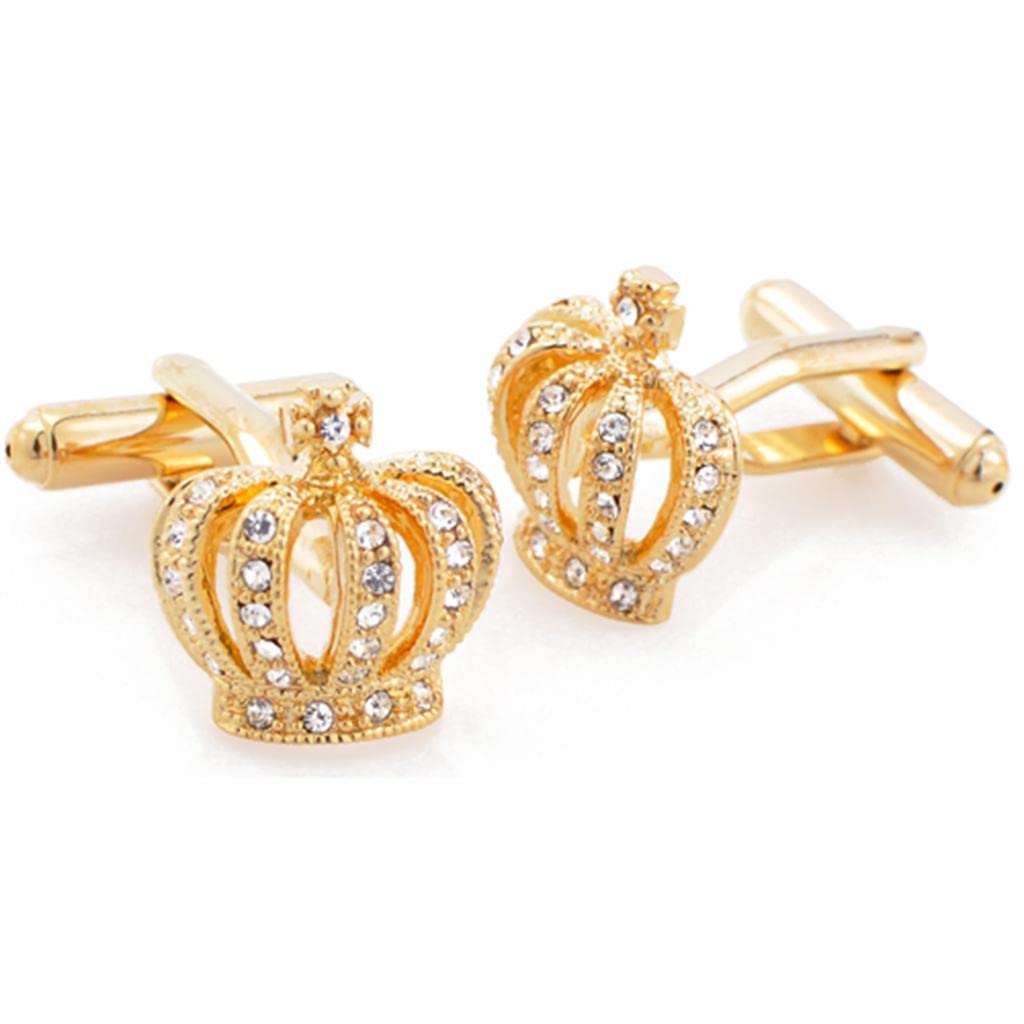 styleheaven Vintage Crown Cufflinks Crystal Cuff Links Wedding Shirt Suit Button Gold |Jewelry & Watches | Mens Jewelry | Cufflinks-picture-43
