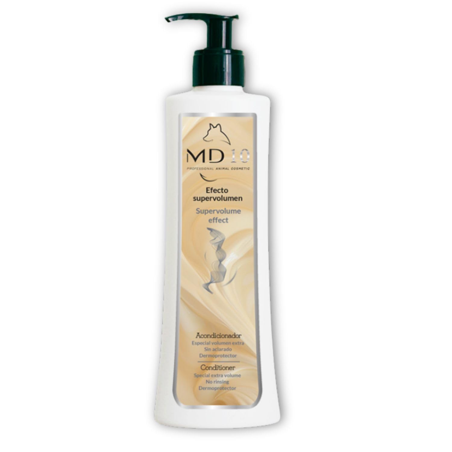 Acondicionador Perros Súper Volumen - Efecto Burbuja Flotante - Hidratante y Dermoprotector Vitamina D-Pantenol - Desenredante Pelo Perros Quita Nudos - Sin Aclarado - 300 ml - MD10 Collection