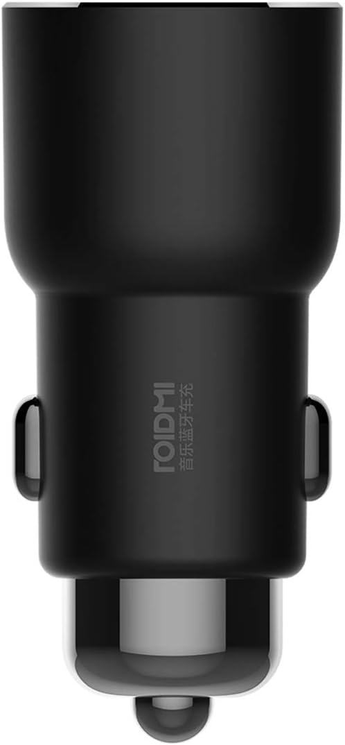 ROIDMI 3S FM Transmitter for Car,WGOAL Wireless Radio Adapter Car Kit, 5V/3.4A Dual USB Fast Car Charger for Cell Phone (Black)