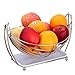Relaxbx Bols De Fruits Panier De Fruits Plat De Fruits Bols De Fruits Bac À Snacks en Acier Inoxydable Creative Drain Basket Moderne