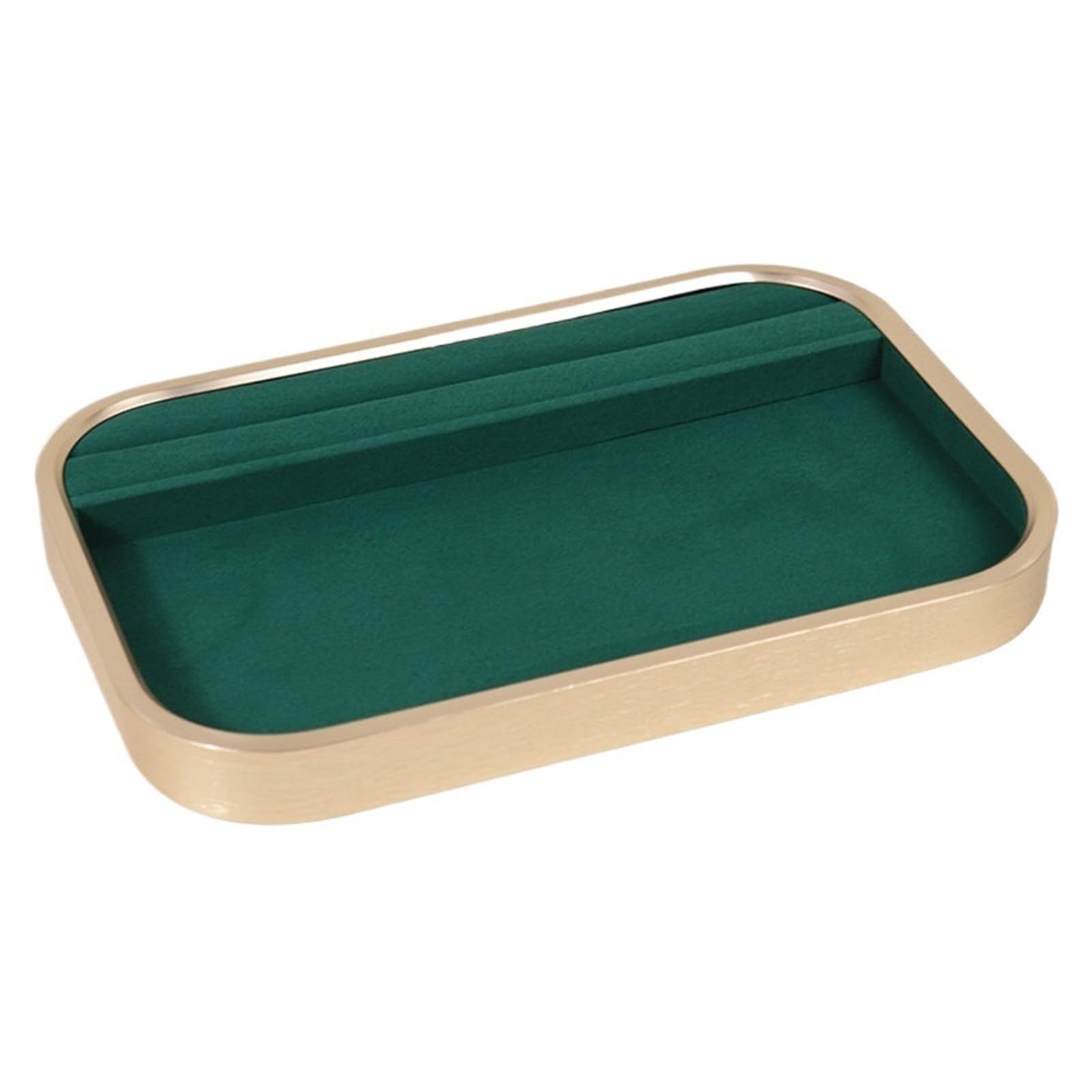 MKYYIOED Jewelry Trays Metal Jewelry Display Tray Necklace Ring Velvet Jewellery Storage