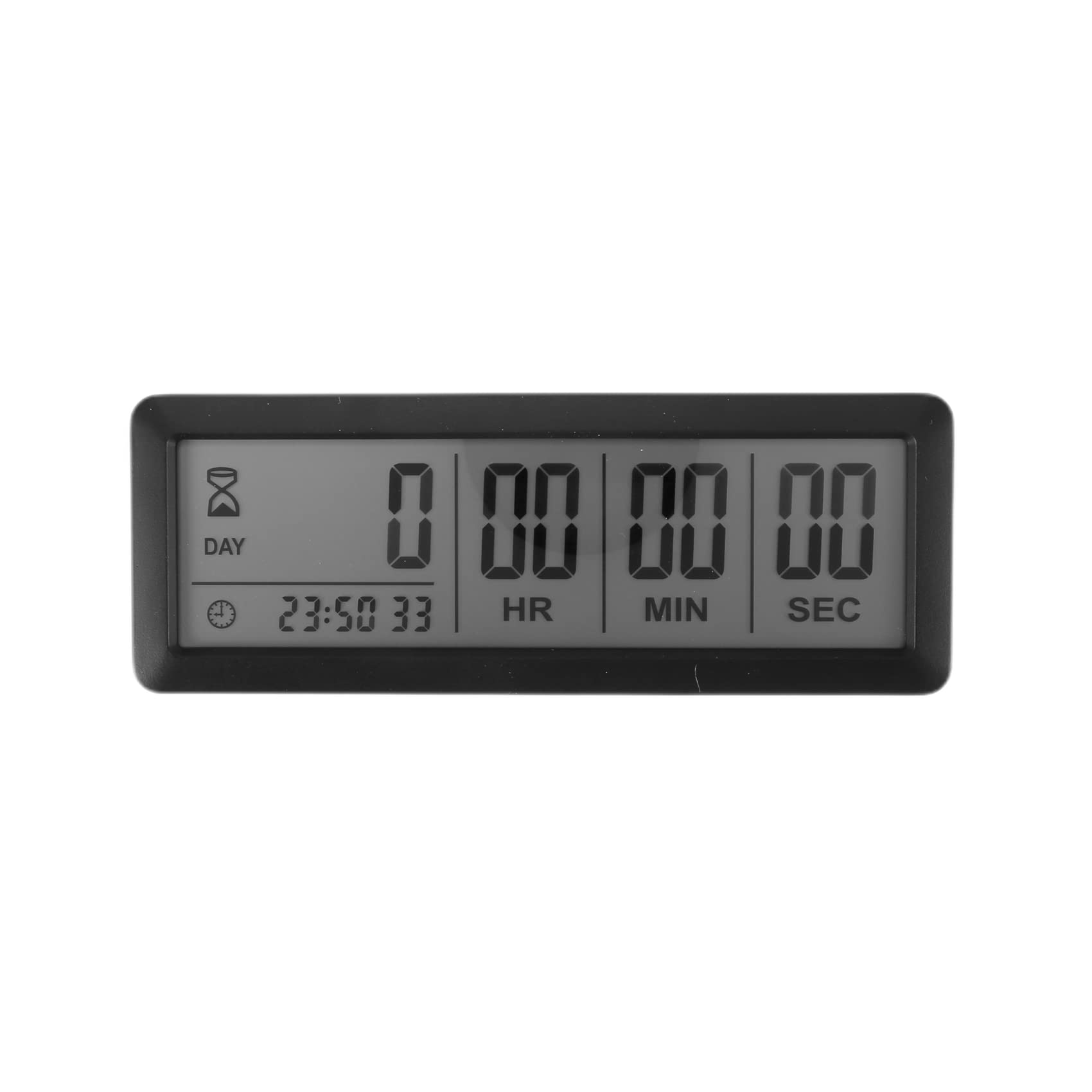 CTRLZS Big Digital Countdown Days Timer Clock - 999 Days Count Down Clock Timer for Graduation Lab Kitchen (Black)