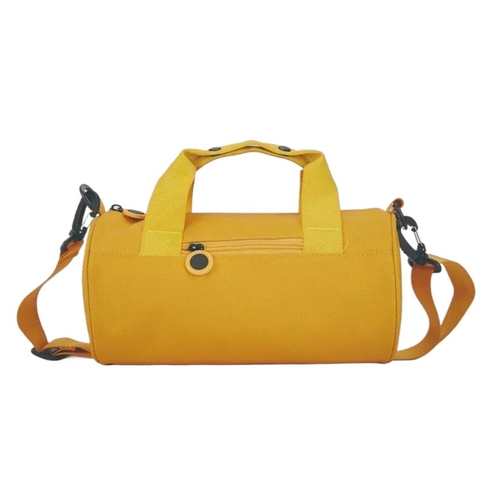 Sac de sport léger en nylon avec une épaule, sac de sport, sac à main pour filles, danse, fitness, yoga, week-end, natation, rangement pour enfants, jaune, 42*25cm