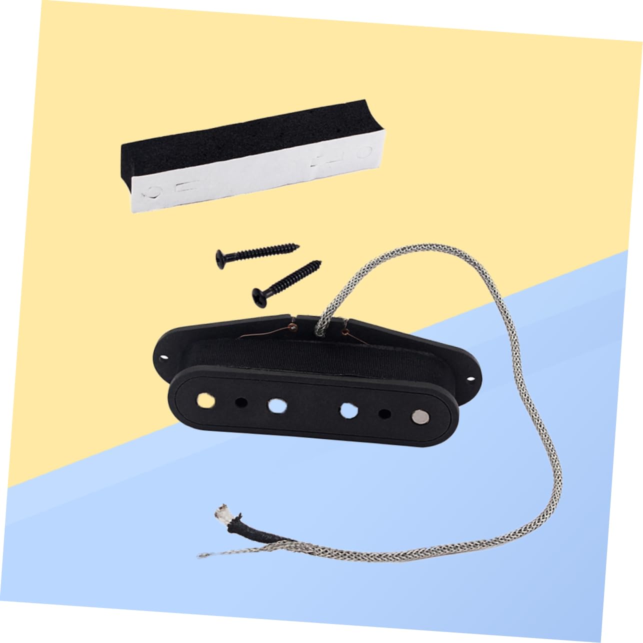 Totority 4 String Bass Pickup Replacement Single Coil Pickup for Bass Guitar Box Easy Install Diy Parts