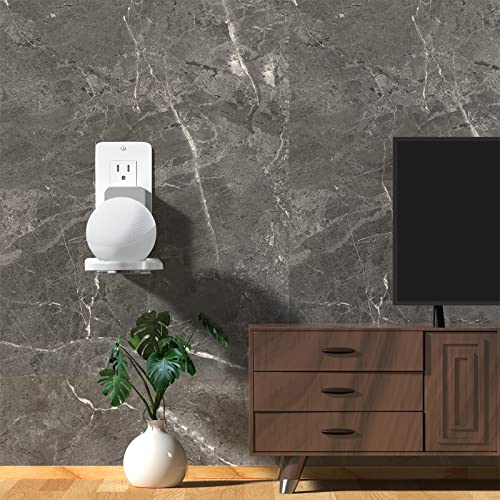 Image of Metal Table Top Echo Dot 2nd Generation Base Holder Bracket Case Stand for Smart Home Speaker Assistant (SDM-EH-02B), 2 Packs, Black by WALI