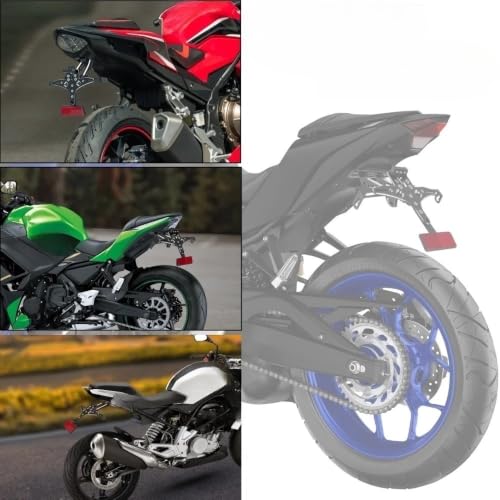 Support plaque moto universel inclinable en aluminium pour série Z et H2 - 5