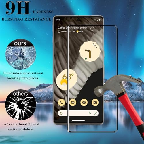 [3+3Pack] for Google Pixel 7 Pro Screen Protector with Camera Lens Protector [Fingerprint Unlock Support] [9H Hardness] [Easy to Install] [HD Clear] Tempered Glass Screen Protector for Pixel 7 Pro - image 5