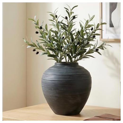 Stylish 11" Blue Ceramic Vase
