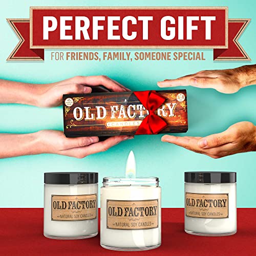 Old Factory Scented Candles - Winter Wonderland - Decorative Aromatherapy - Handmade In The Usa With Only The Best Fragrance Oils - 3 X 4-Ounce Soy Candles #TOP1
