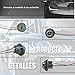 Luxvista BA15S Portalámpara Luz de Freno Trasera Coche Led Bombilla Conector Plástico...