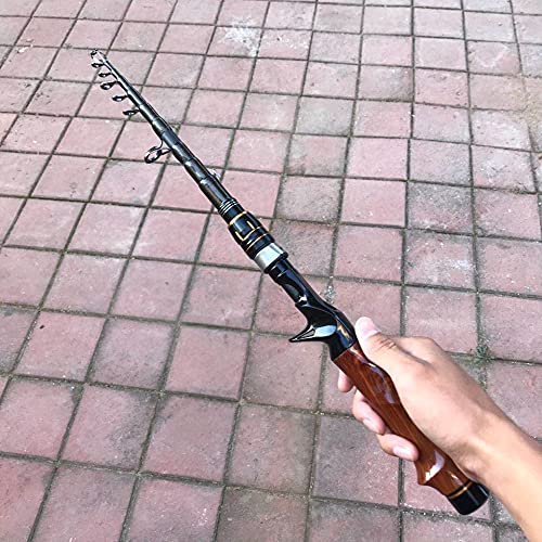 XIANGE100-SHOP Angelrute Combo Hohe Qualität Kohlefasergießstange Reise Lure Forelle Teleskop Angelrute Köder Gewicht… – Bild 7