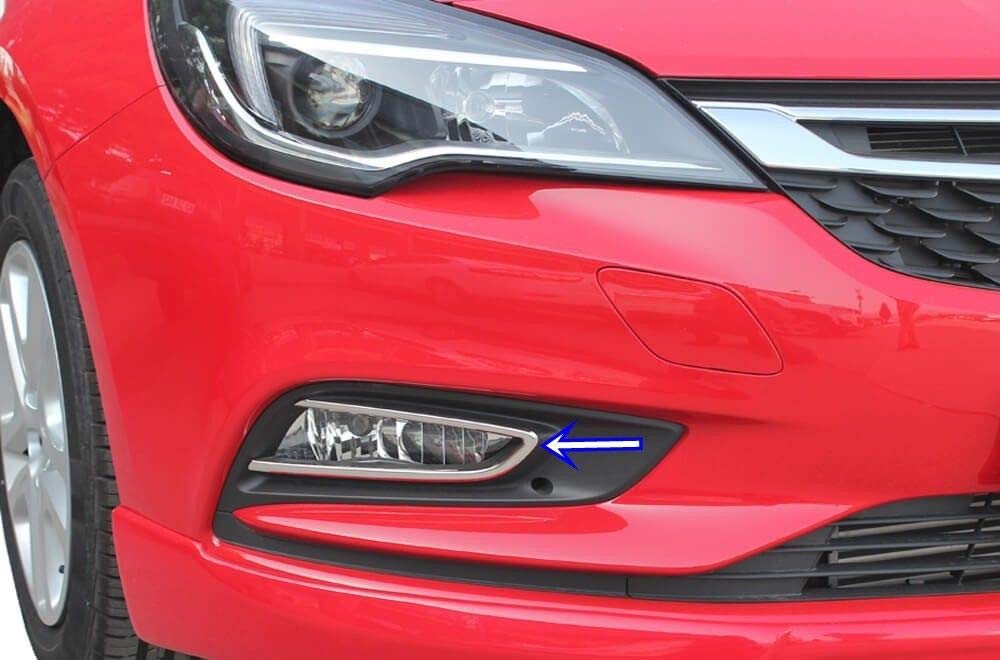 Chromowana osłona obręczy lampy przeciwmgielnej pasuje do Astra K [2015+] [2 sztuki]