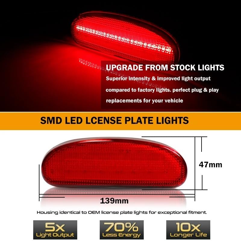 Indicatori Direzione Per NISSAN Per CUBE, sostituire le luci di posizione posteriori OEM 2009-2014 T10 luci di posizione posteriori a LED rosse complete/lampade per parafanghi Direzione Luci Specchiet