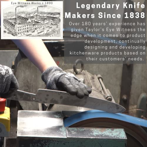 Professional Magnetic Block Knife Set - Full Tang, Triple Brass Rivet, High Carbon Steel. UK Made Chef’s Knife, Carving Knife, Bread Knife, Cooks Knife, Vegetable Knife. Solid Wood Handles And Holder. - Image 7