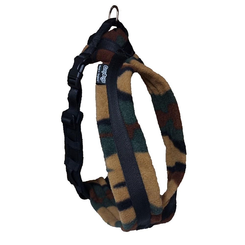 CosyDogs Fleece Dog Harness in Camouflage: Size 3.5
