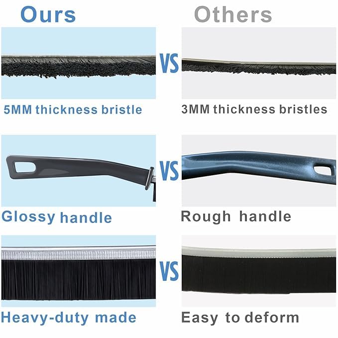 Image of Gap Cleaning Brush Multi-Purpose Door Window Track Deep Cleaning Brush Supplies,Bathroom Gap Cleaning Brush (3, Black)