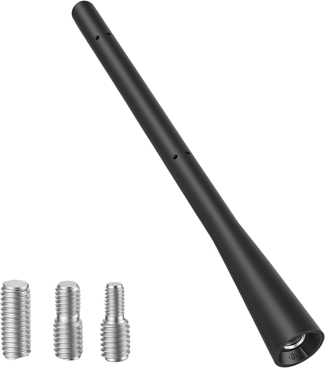 Autoantenne Universal, Dachantenne Auto 17,5 cm Kurzstab DAB FM AM Antenne Ersatzantenne Dach Antennenmast für alle Autos inkl. M4 M5 M6 Adapter Starke Signalempfang Funktion Schraubmontage Auto Radio