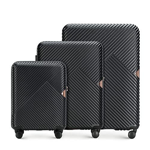 Wittchen Maleta De Viaje Equipaje De Mano Maleta De Cabina Maleta Rígida De Policarbonato Con 4 Ruedas Giratorias Cerradura De Combinación Asa Telescópica Gl Style Line Set 3 Maletas Negro Wittchen Maleta De Viaje Equipaje De Mano Maleta De Cabina Maleta Rígida De Policarbonato Con 4 Ruedas Giratorias Cerradura De Combinación Asa Telescópica Gl Style Line Set 3 Maletas Negro