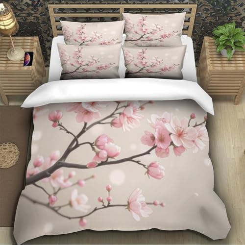 Parure de couette imprimée 3D entretien facile en microfibre légère - 5