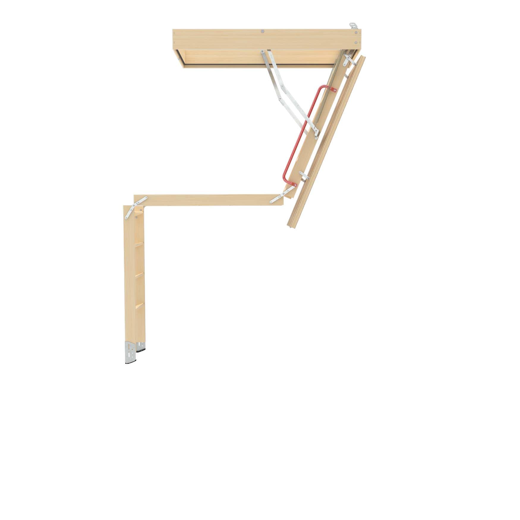 LWP Insulated Wood Attic Ladder 7 8 - 9 4 22.5 x 47 with 350 lb. Load Capacity product thumbnail 3