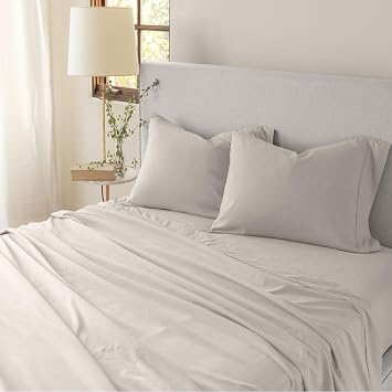 Jennifer Adams Eternal Sheet Set, 4-Piece Microfiber Sheets & Pillowcases - Ultra-Soft, Breathable and Wrinkle-Resistant Linen, Queen