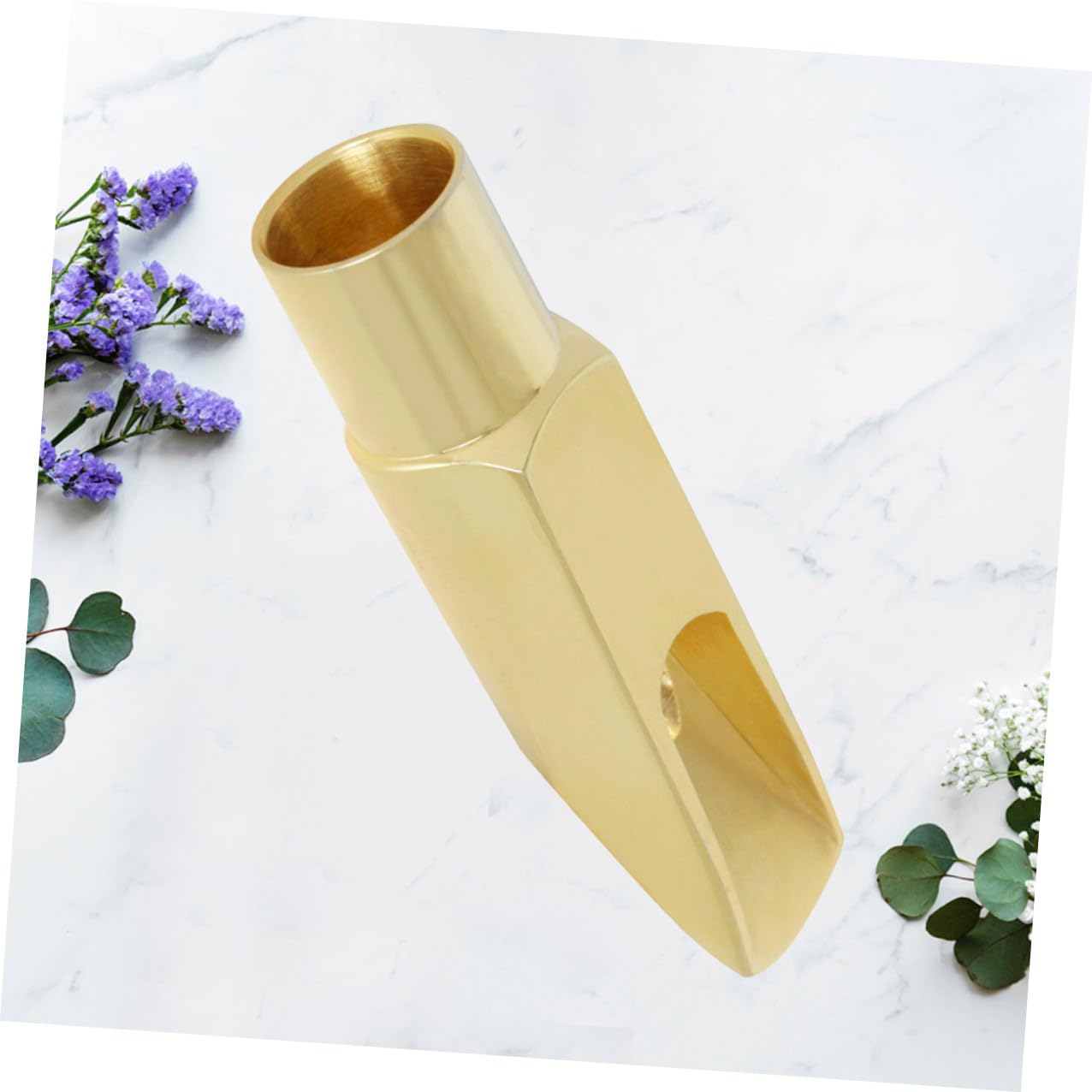 FRCOLOR Saxophone Head Metallo per Sax Soprano Accessorio con Design per Suono e Comfort Finitura Lucida