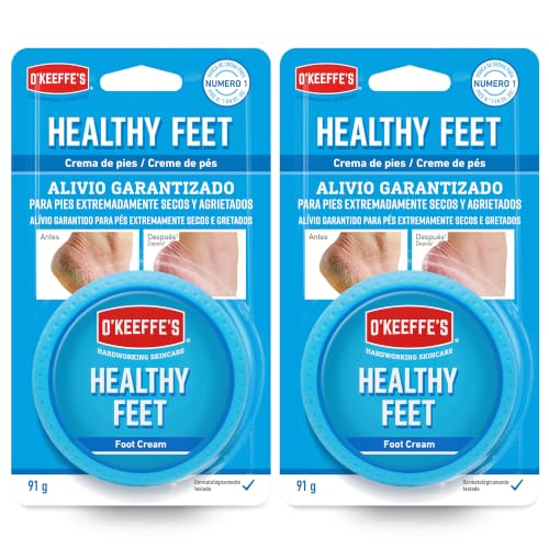 O'Keeffe's Healthy Feet - Crema para pies secos y agrietados - Pack 2uds - 2 x 91g