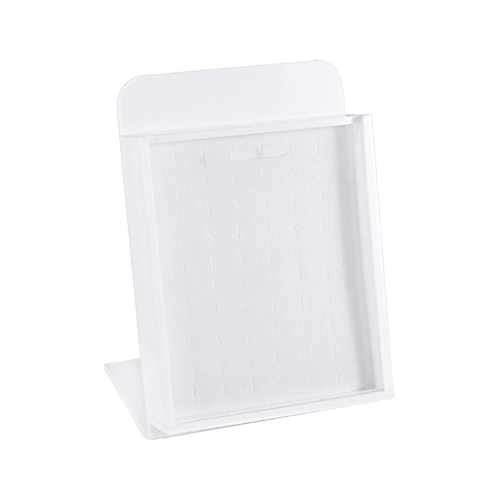 Beimus Transparent Acrylic Storage Stand with Lid for Lip Rings Earrings and More Dustproof Jewelry