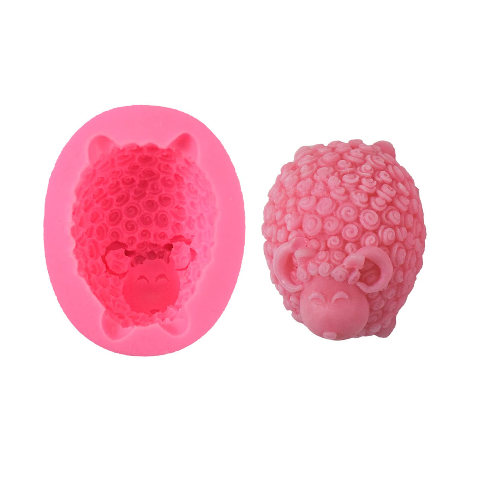 carotoe Resin Mold Lovely-Sheep Silicone Mold Holiday Fondant Sheep Plaster-Epoxy Craft Making Tool Silicone for Epoxy Resin
