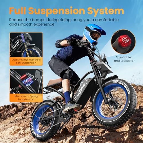 EUYBIKE Electric Bike for Adults, 2000W/3000W Peak
