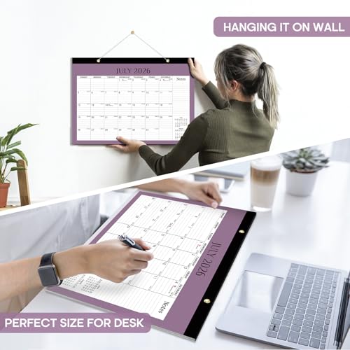 Image of Taja Desk Calendar 2026-2027, Jul 2026-Dec 2027, 18-Month, 17 inch x 12 inch