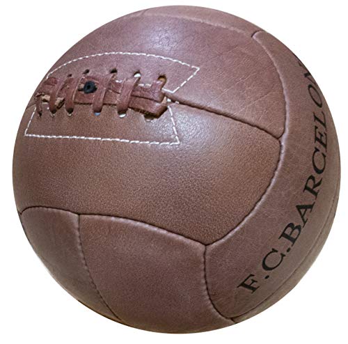 FCB Officiële FCBarcelona, vintage bal, echt leer. - Image 4