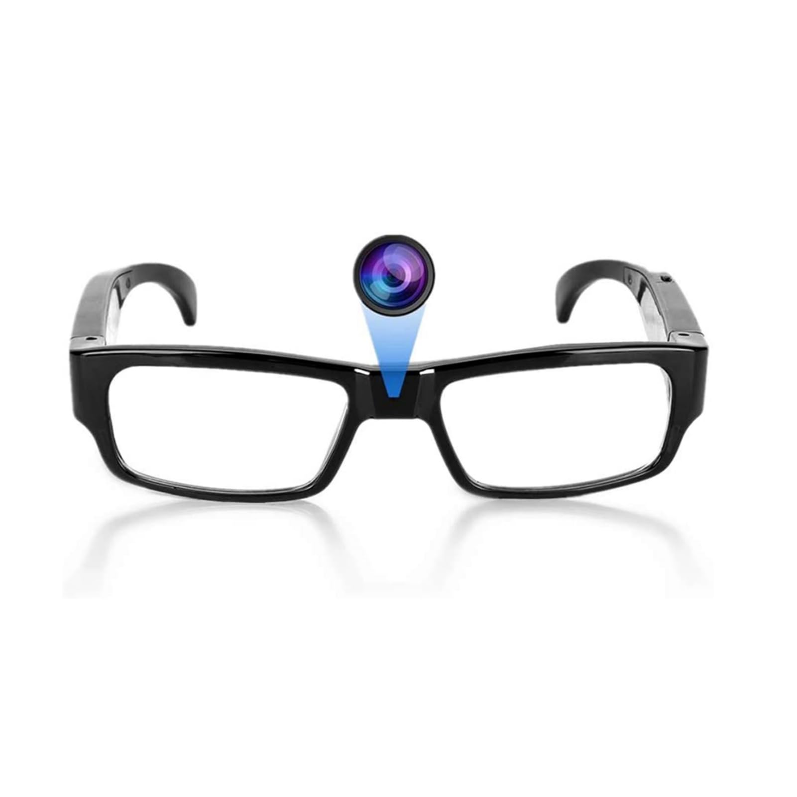 PUSOKEI Occhiali per Fotocamera, Registrazione Video HD 1080P e Scatto di Foto, Action Cam Portatile Indossabile per attività All'aperto in Bicicletta