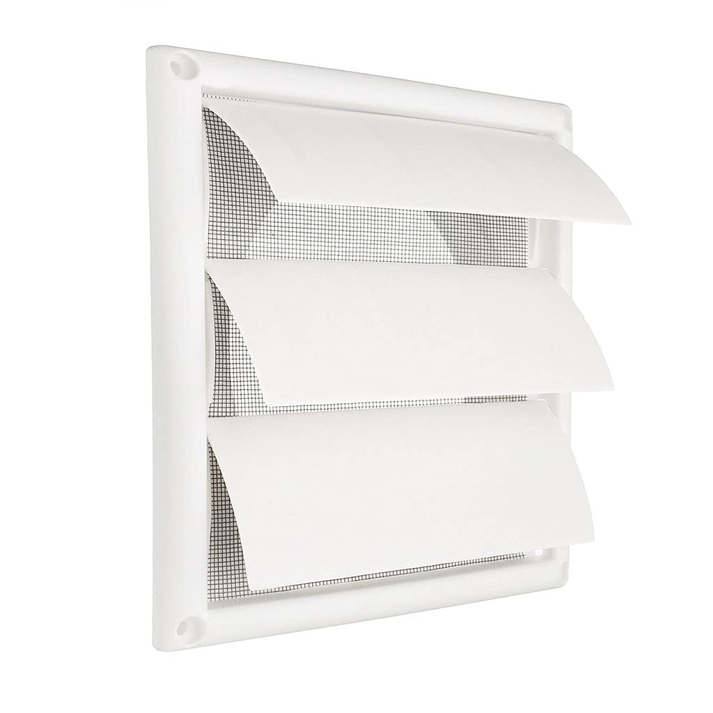 ACVACV Air Vent Grille Ventilation Cover 200×200×40mm, Plastic White Wall Grilles Duct Heating Cooling & Vents Vents