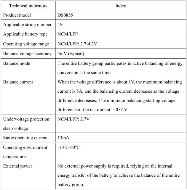 Miniatura 7 de 5A Lipolifepo4 equilibrador activo 4s con voltaje Dispaly 12V batería de litio Transferencia de energía Ecualizador activo